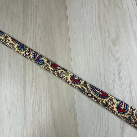 Polo By Ralph Lauren Mens Multicolor Paisley Print Designer Board Tie 58x35 In - Picture 2 of 13